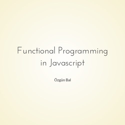 Functional Programming in Javascript