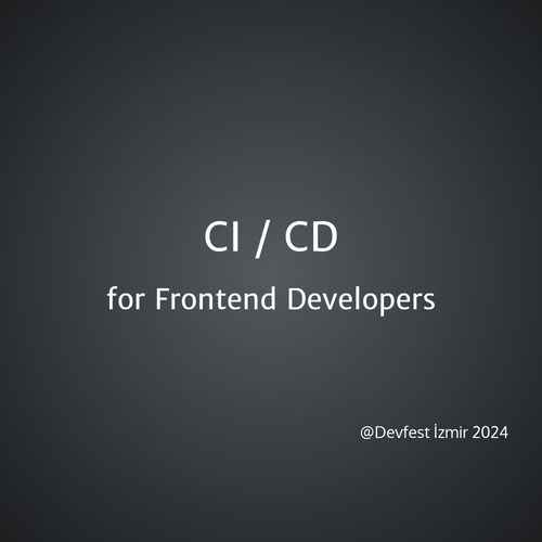 Web CI/CD - DevFest